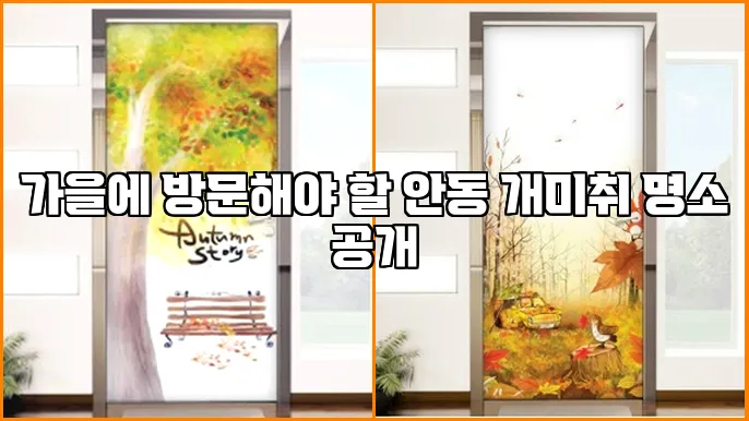 가을에 방문해야 할 안동 개미취 명소 공개