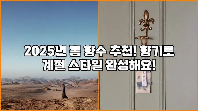 2025년 봄 향수 추천! 향기로 계절 스타일 완성해요!