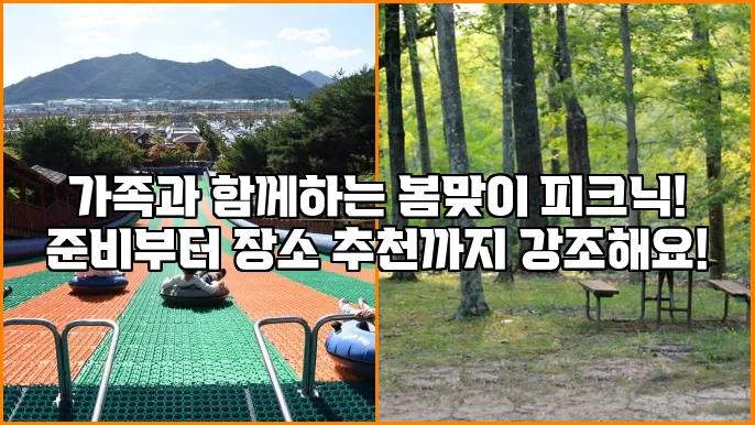 가족과 함께하는 봄맞이 피크닉! 준비부터 장소 추천까지 강조해요!