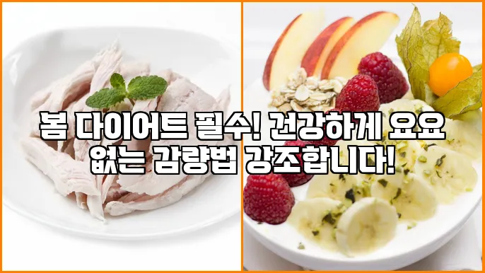 봄 다이어트 필수! 건강하게 요요 없는 감량법 강조합니다!