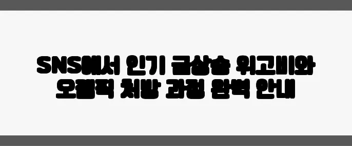 SNS에서 인기 급상승 위고비와 오젬픽 처방 과정 완벽 안내