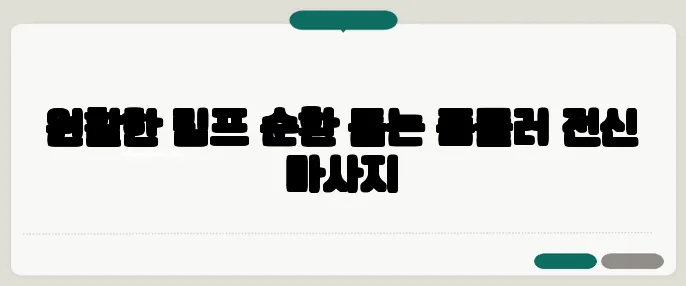 원활한 림프 순환 돕는 폼롤러 전신 마사지