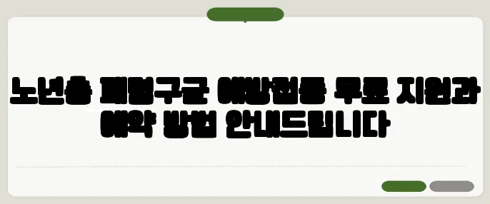 노년층 폐렴구균 예방접종 무료 지원과 예약 방법 안내드립니다